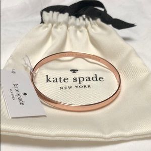 Kate Spade Rose Gold-Tone Idiom Bangle NWT